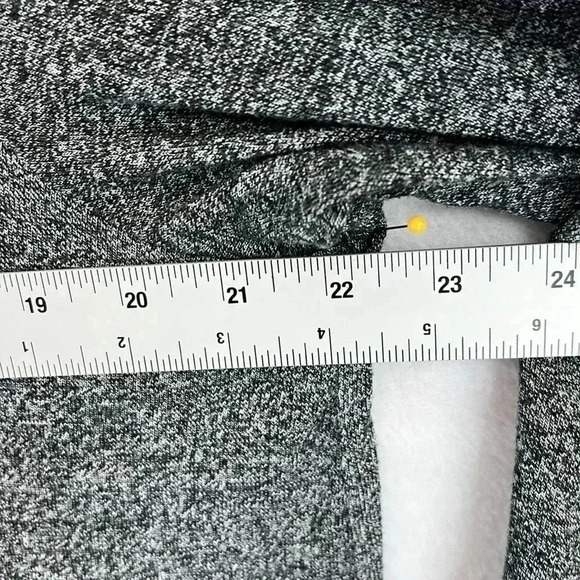 Max Studio Women’s Sweater Plus Sz 1X Heathered Black Cowl Neck Long Sleeve Soft - Picture 6 of 9